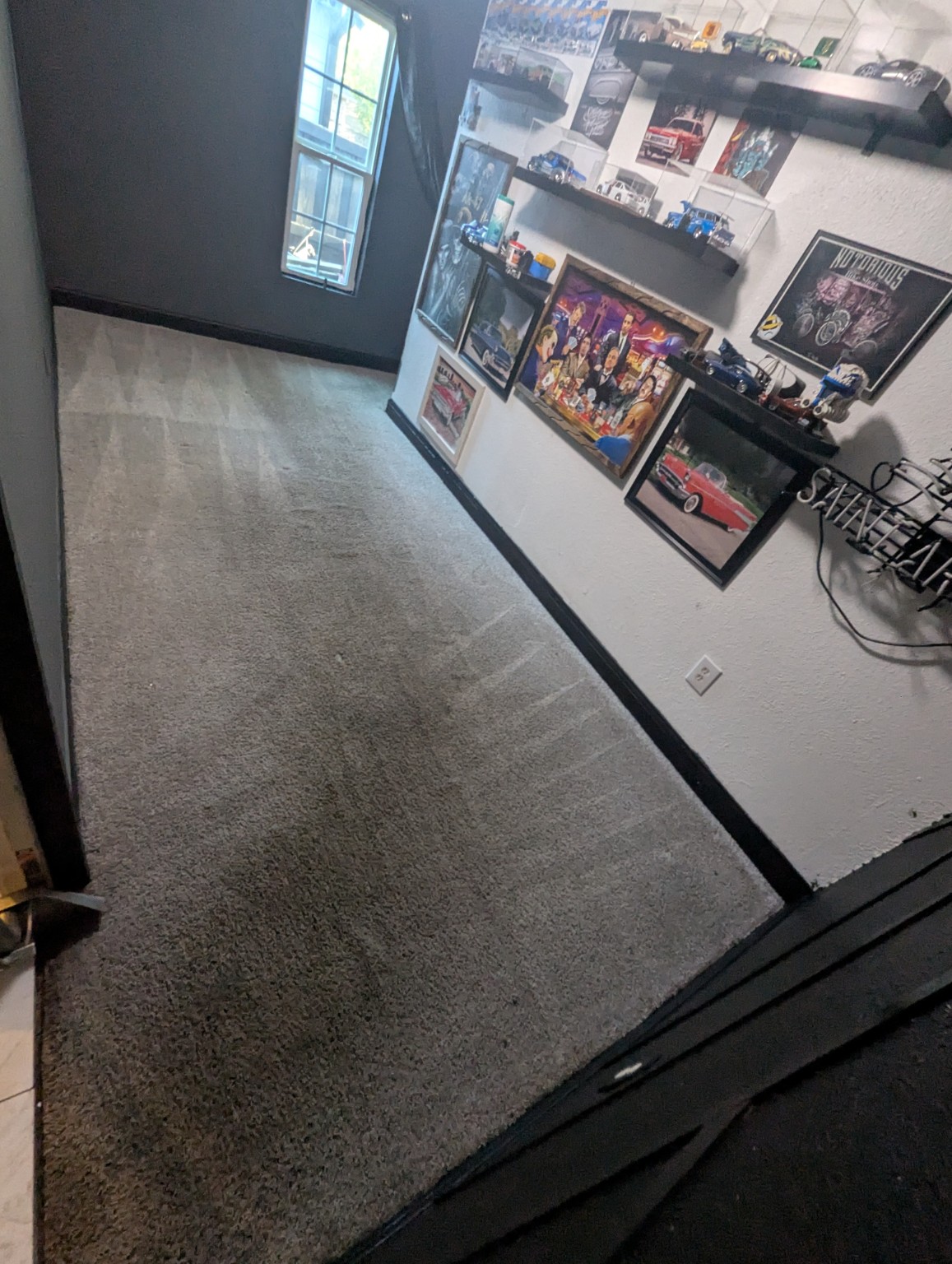Clean residential carpet after soil and spot removal